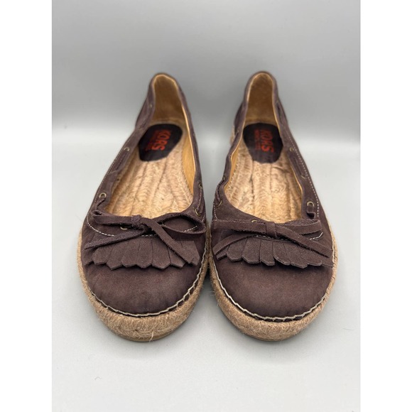 Michael Kors espadrilles leather flats Sz 7M - Picture 2 of 8